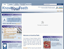 Tablet Screenshot of knowyourteeth.com